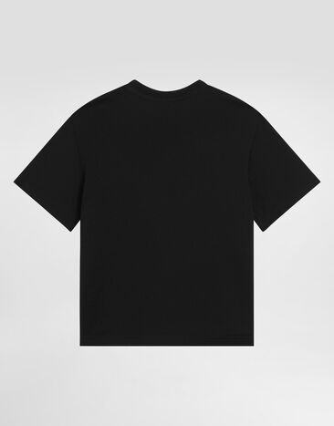Dolce & Gabbana T-shirt en jersey à imprimé bandana Noir L4JTHVG7OK4