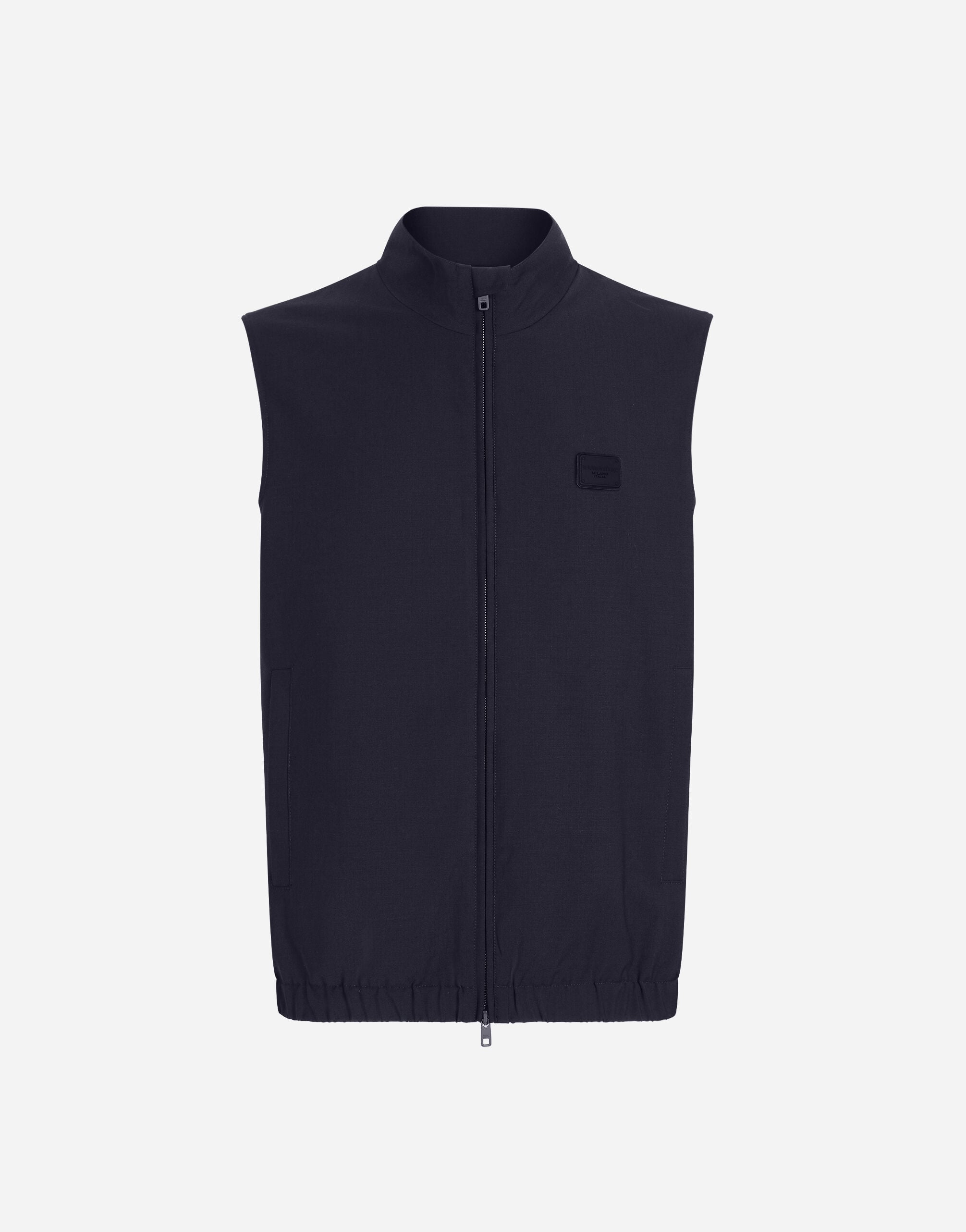 ブルーのメンズ Woolen vest with tag | Dolce&Gabbana®
