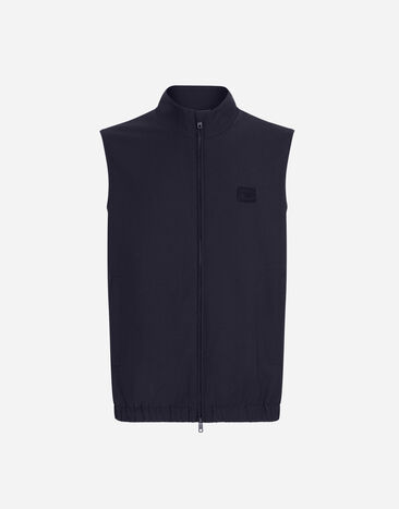 Dolce & Gabbana Woolen vest with tag Blue G9BMWTFURK8