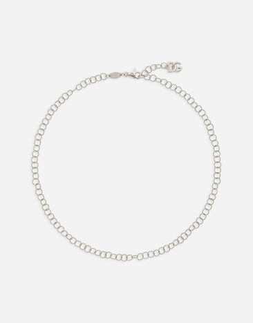 Dolce & Gabbana Kordelkette aus Weißgold 18 kt Weiss WNQB1GWWHDG