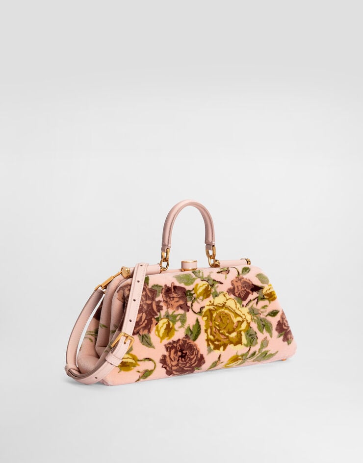 Dolce & Gabbana Medium Grandma handbag in velvet stitch embroidery Dolce & Gabbana Medium Grandma handbag in velvet stitch embroidery Multicolor BB7986B3T61