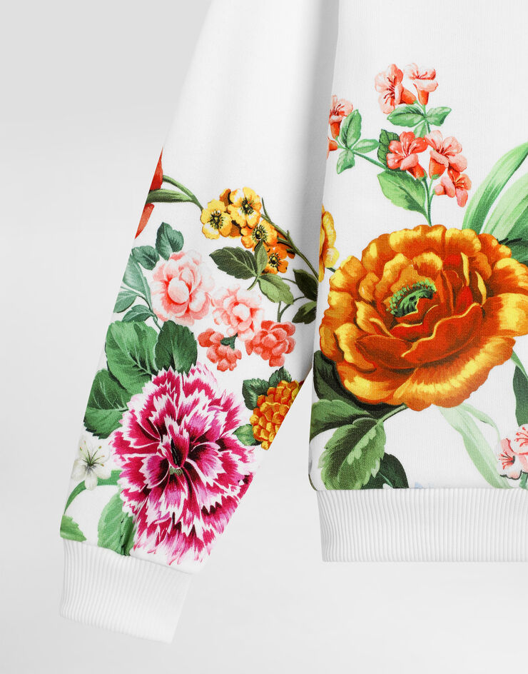 Dolce & Gabbana Sudadera con capucha y estampado de flores Imprima L5JWAUII7GX