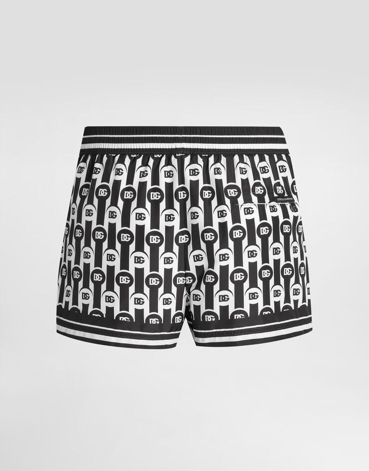 Dolce & Gabbana Short printed swim trunks Print M4E48TFIM7C