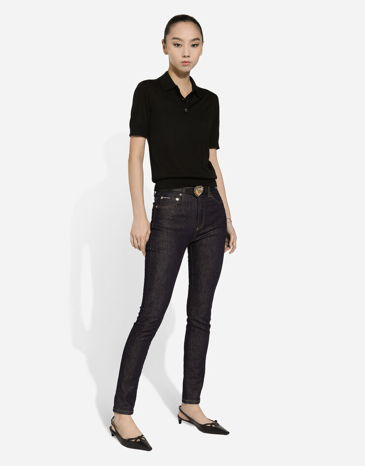 Dolce & Gabbana Skinny cotton denim Audrey jeans Multicolor FTC67DG8LT2