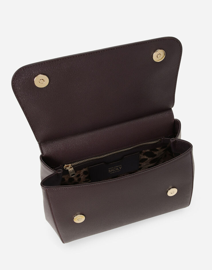Dolce & Gabbana Sac à main Sicily grand format Bordeaux BB6002A1001