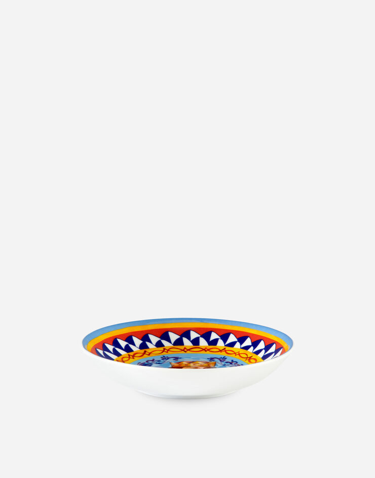 Dolce & Gabbana Set 2 Porcelain Soup Plates Multicolor TC0S05TCA17