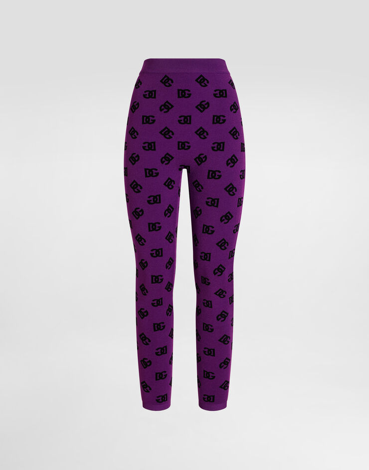 Dolce & Gabbana Printed jacquard leggings Multicolor FXI13TJGMB3