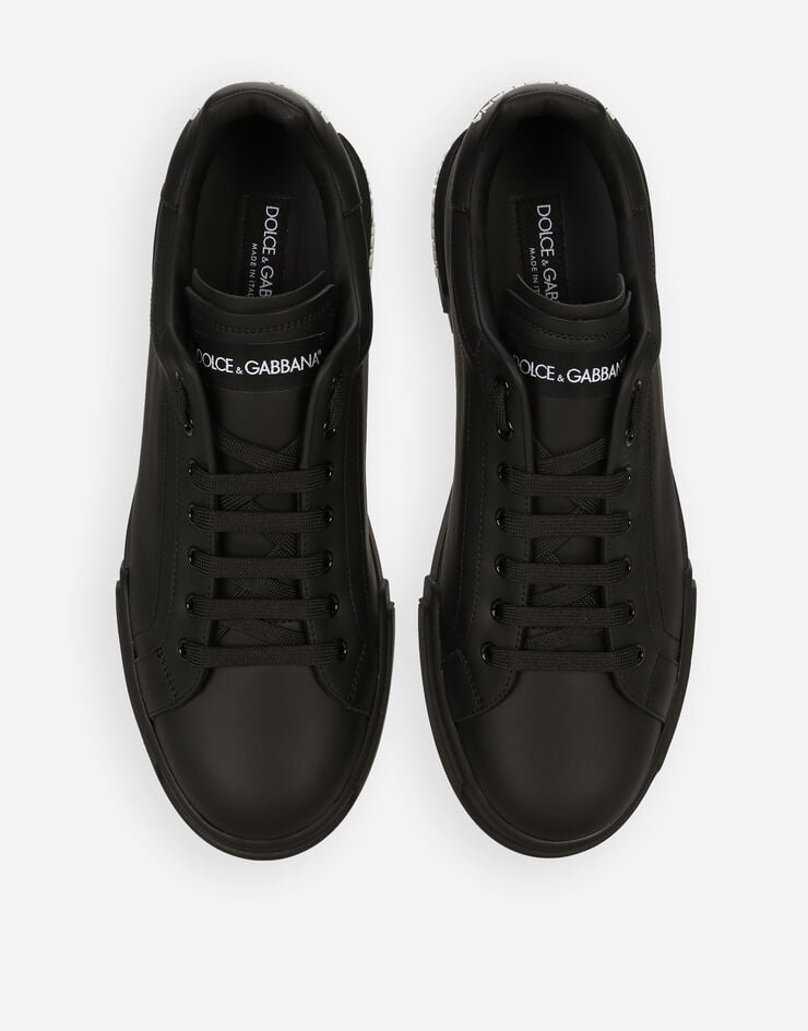 Dolce & Gabbana Calfskin nappa Portofino sneakers Black CS2213AA335