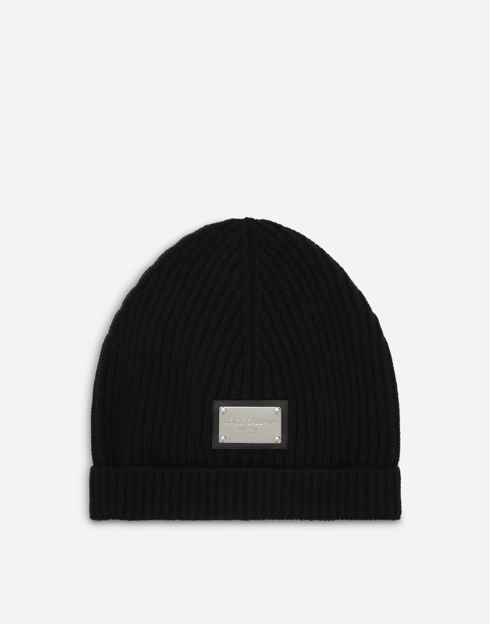 Dolce & Gabbana Knit hat with Dolce&Gabbana tag Black FH652AFU2XJ