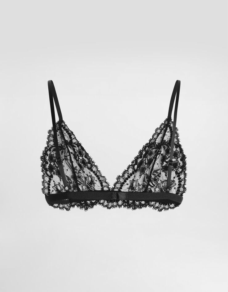 Dolce & Gabbana Soutien-gorge triangle en dentelle de Chantilly Noir O1B75TONI52