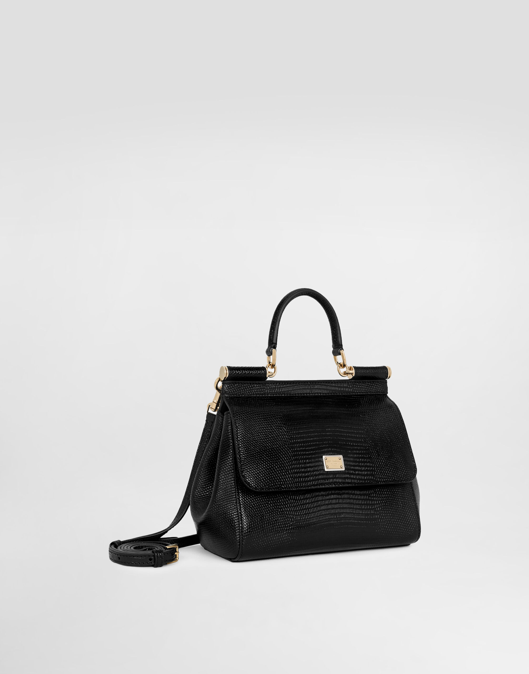 Medium Sicily handbag in Black for Women | Dolce&Gabbana® US