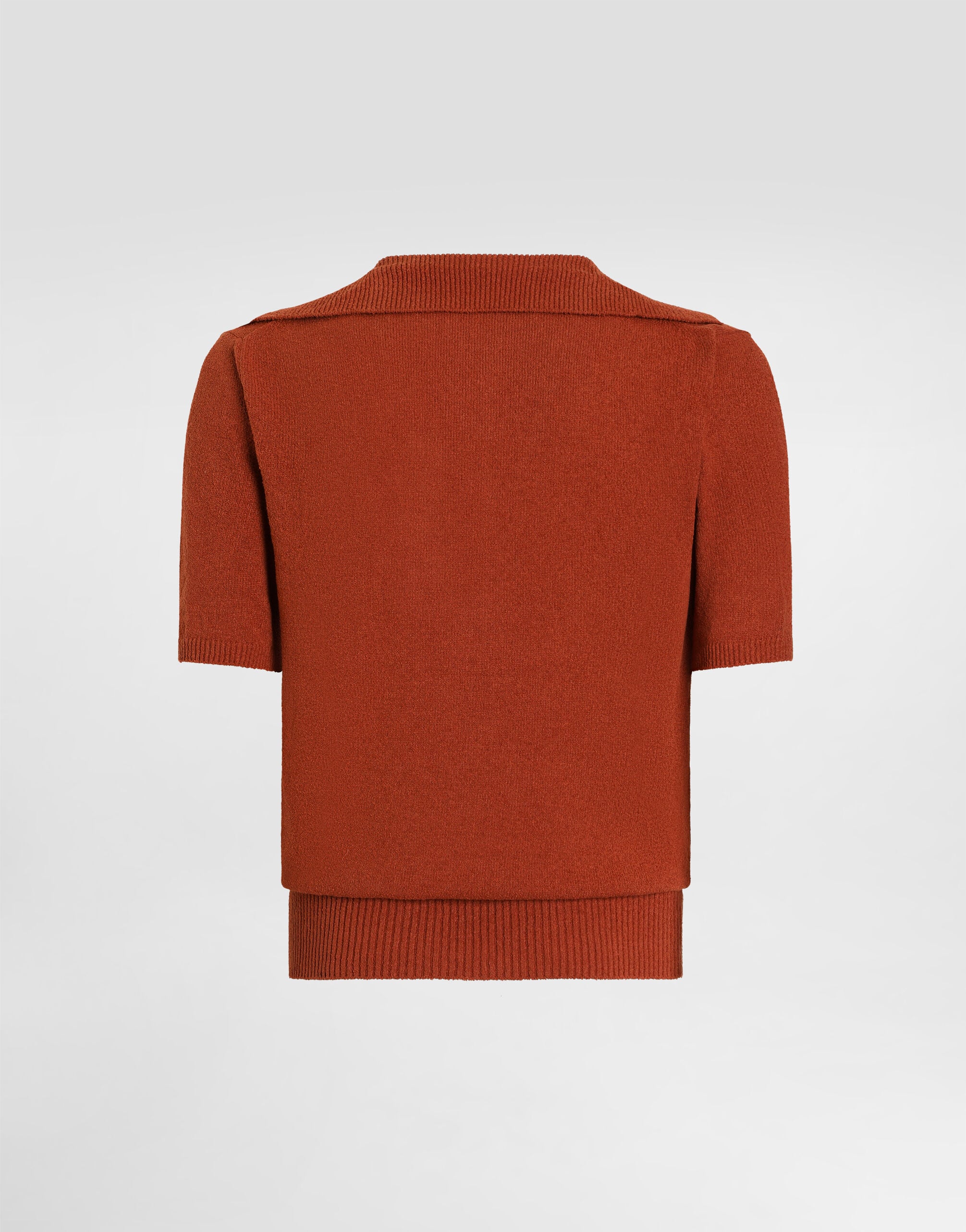 Smooth knit polo shirt