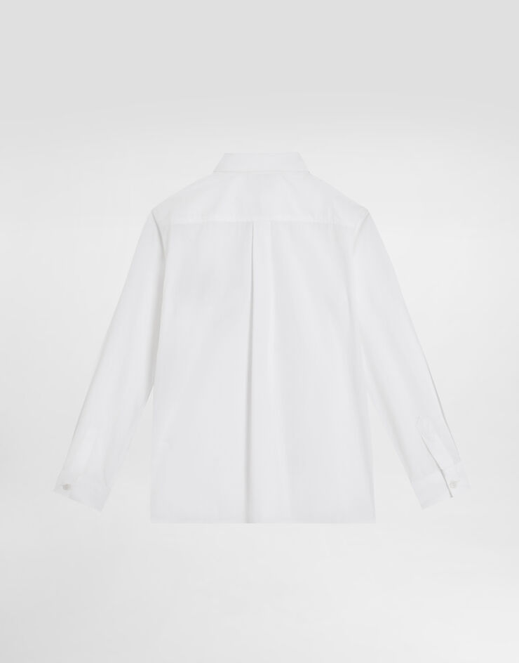 Dolce & Gabbana قميص بوبلين أبيض L43S92G7N6I