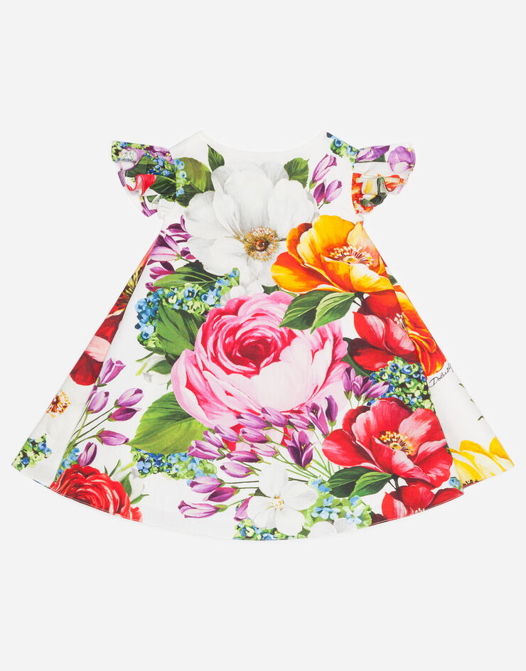 Dolce & Gabbana POPLIN DRESS WITH FLORAL PRINT 花卉印花 L22DE4HS5F9