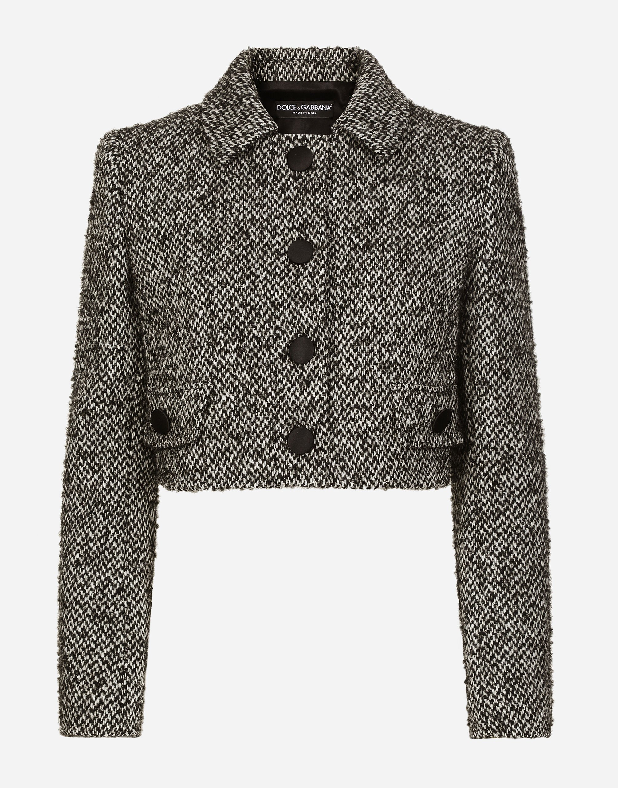 Multicolor tweed jacket sale