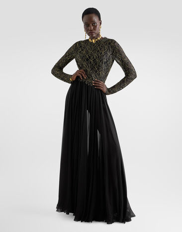 Dolce & Gabbana Lace dress Black F6TJPTGDD6Z