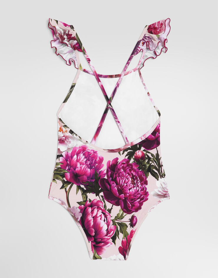 Dolce & Gabbana Peony-print one-piece swimsuit Dolce & Gabbana Peony-print one-piece swimsuit Multicolor L5J886ON0IN