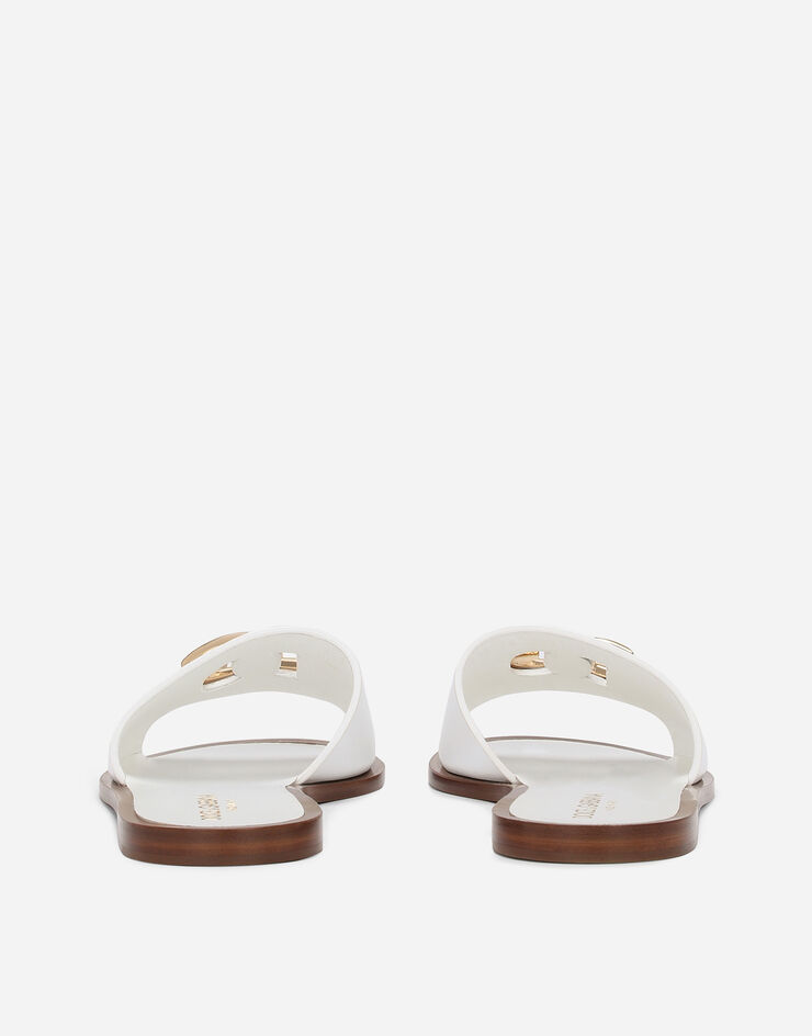 Dolce & Gabbana Sandalia en piel de becerro Blanco CQ0619AW576