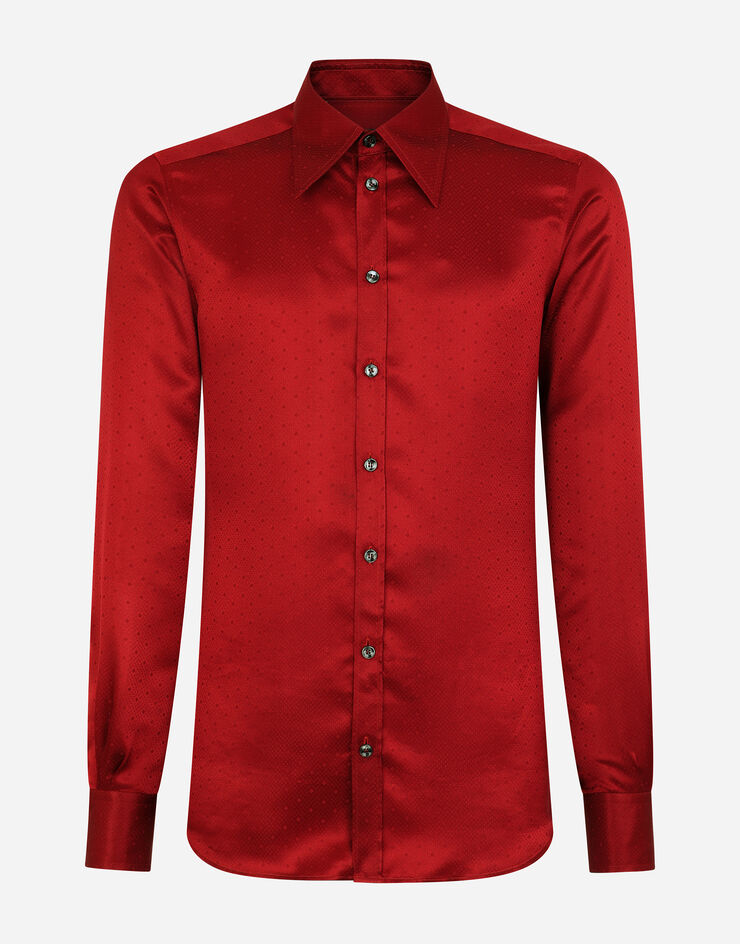Dolce & Gabbana Martini silk jacquard shirt Mehrfarbig G5GZ3TFJ1HO