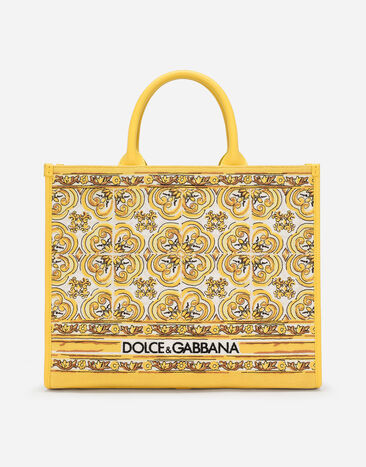 Dolce & Gabbana حقيبة تسوق DG Daily متوسطة أصفر BB2274AP026