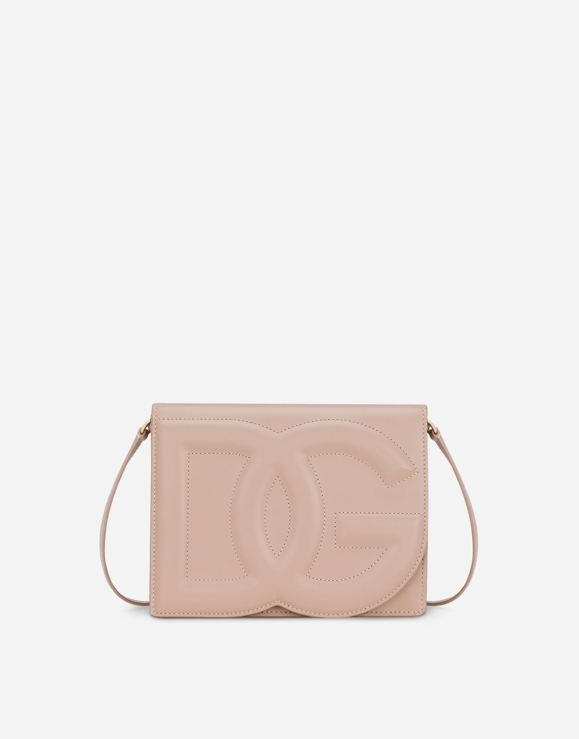 Dolce & Gabbana Umhängetasche DG Logo Bag aus Kalbsleder Rosa BB7287AS204