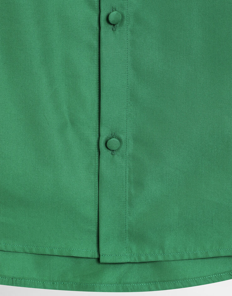 Dolce & Gabbana Poplin shirt with DG logo Dolce & Gabbana Poplin shirt with DG logo Green L56S34FUM4G