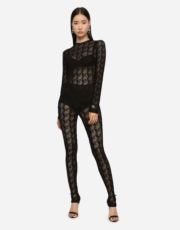 Dolce & Gabbana Lace jumpsuit Black F6ARBZFLREQ