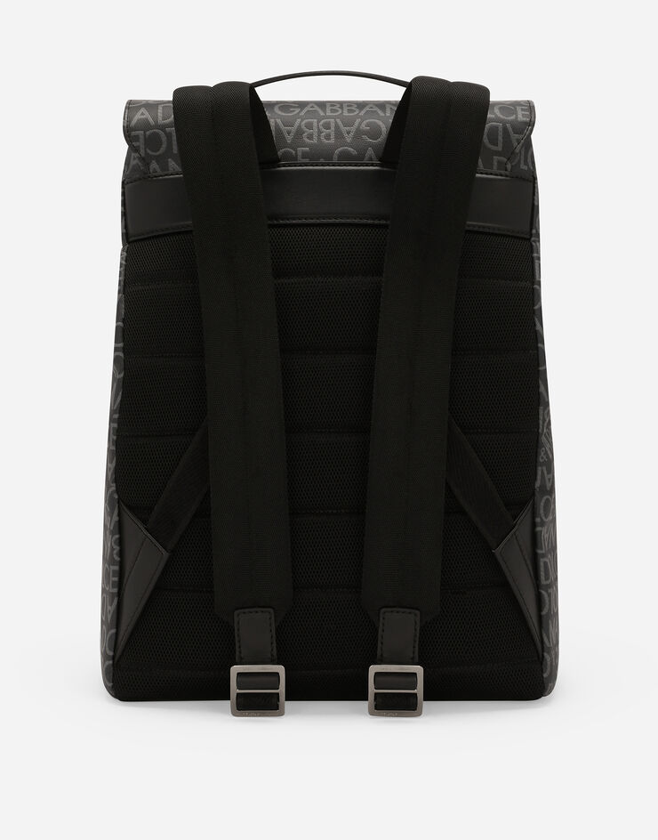 Dolce & Gabbana Coated jacquard backpack Multicolor BM2334AJ705