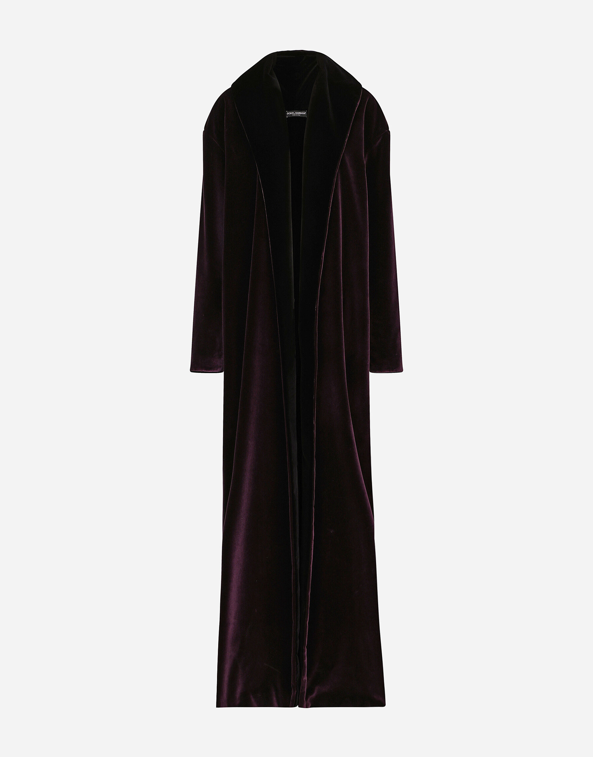 Full length velvet coat sales