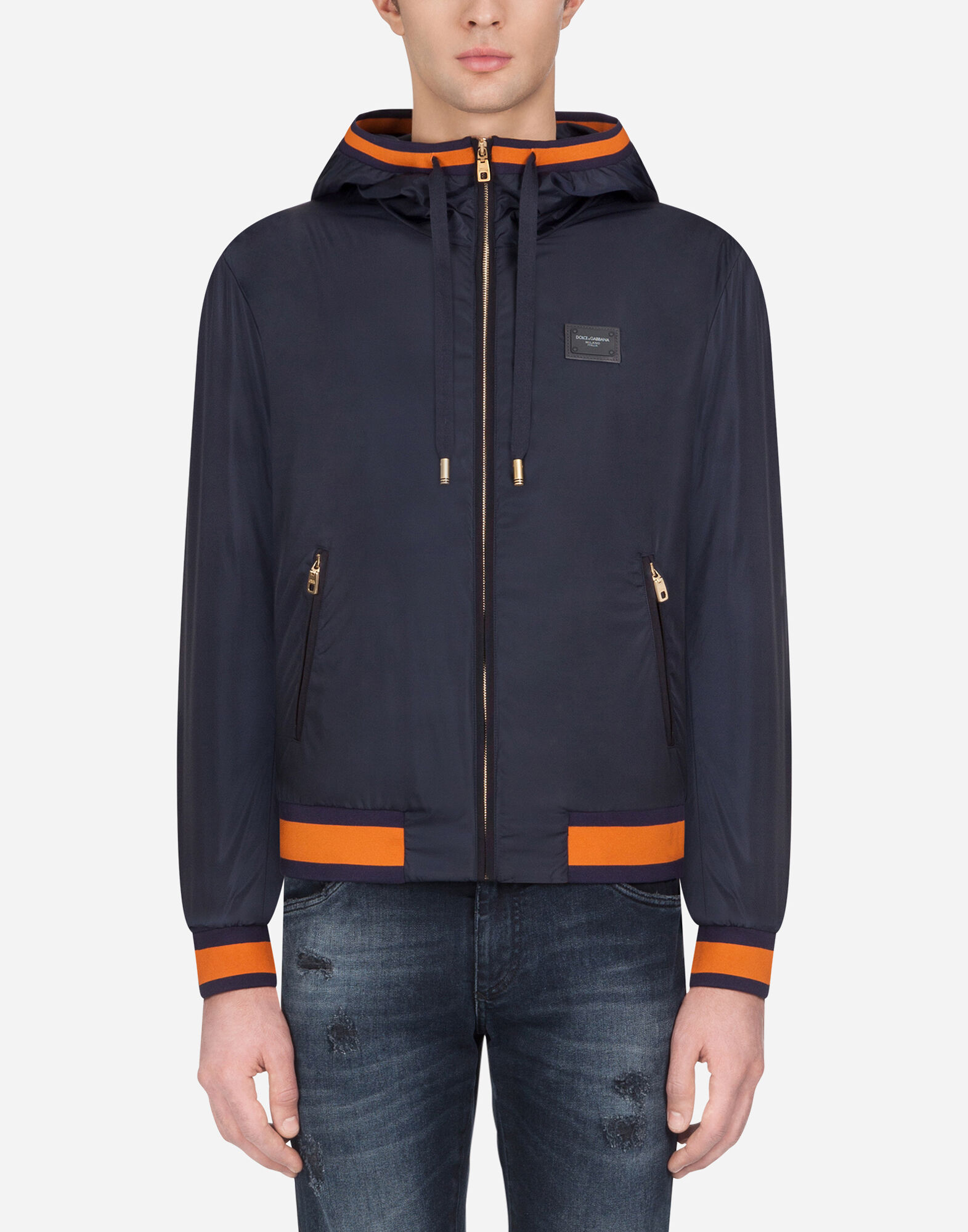 DOLCE&GABBANA フード　ブルゾン ブルゾン ナイロン フード