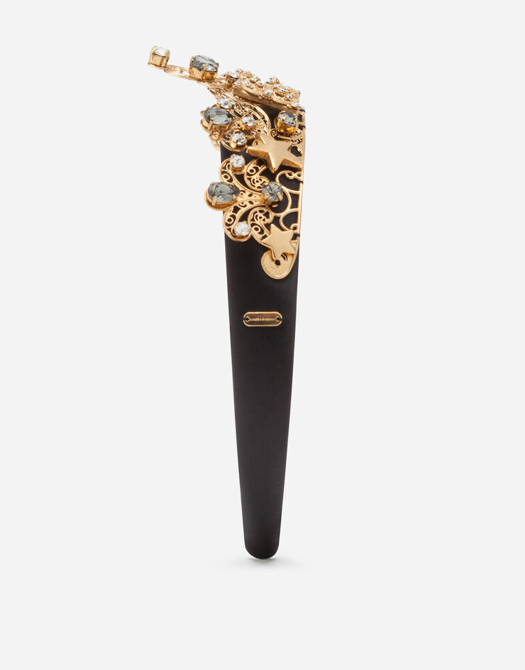Dolce & Gabbana Crown headband with logo GOLD WHL2J6W1111