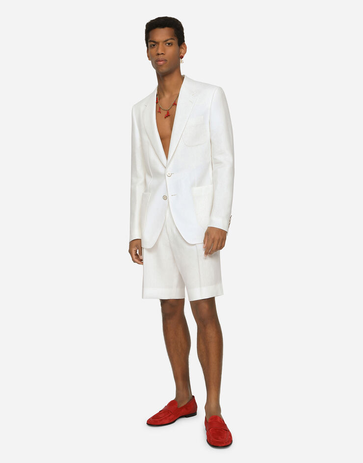 Dolce & Gabbana Linen shorts White GW0MATFU4LF