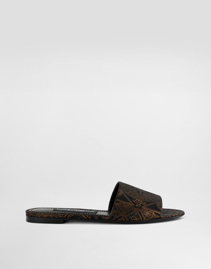 Dolce & Gabbana Jacquard slippers Multicolor CQ0541C9T45