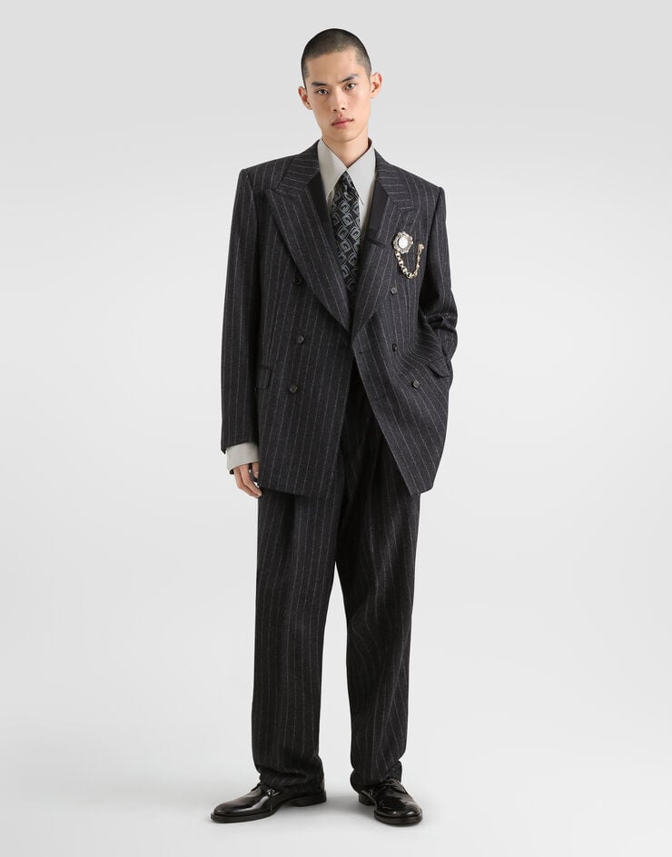 Dolce & Gabbana Pinstripe flannel trousers Multicolor GP16NTFR23F