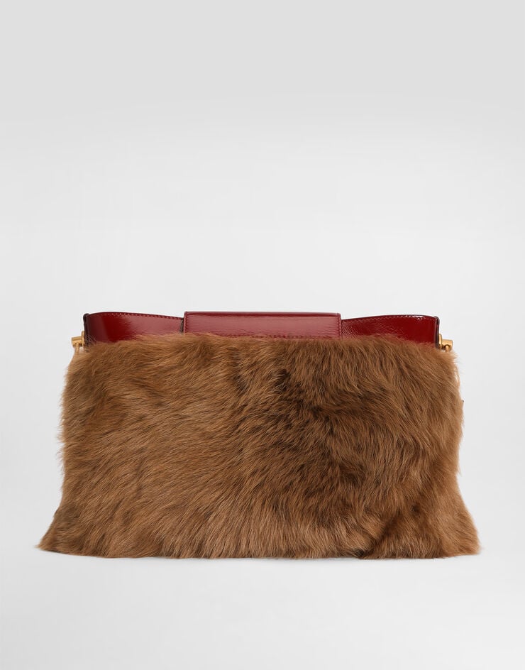 Dolce & Gabbana Vittoria fur and calfskin shoulder bag Dolce & Gabbana Vittoria fur and calfskin shoulder bag Multicolor BB7941A0736
