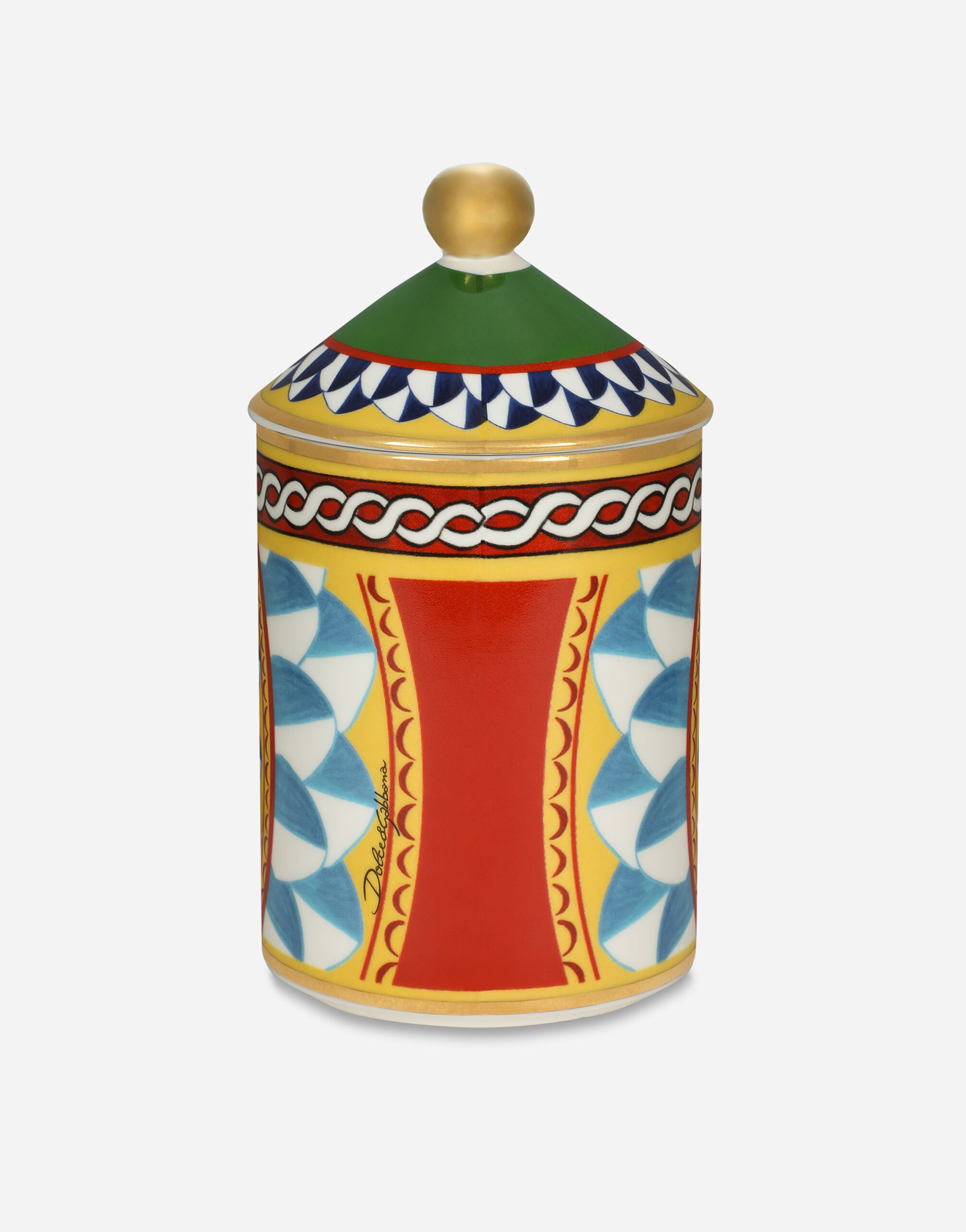 マルチカラー 陶器製アロマキャンドル - ワイルドジャスミン