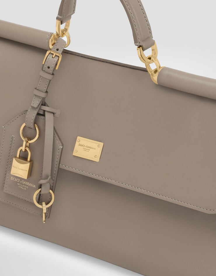 Dolce & Gabbana My Sicily handbag in plongé calfskin Beige BB7782B7321