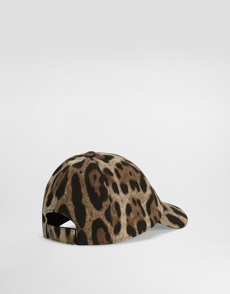 Dolce & Gabbana Leopard-print stretch drill baseball hat Dolce & Gabbana Leopard-print stretch drill baseball hat Print LB4H52FSFAG