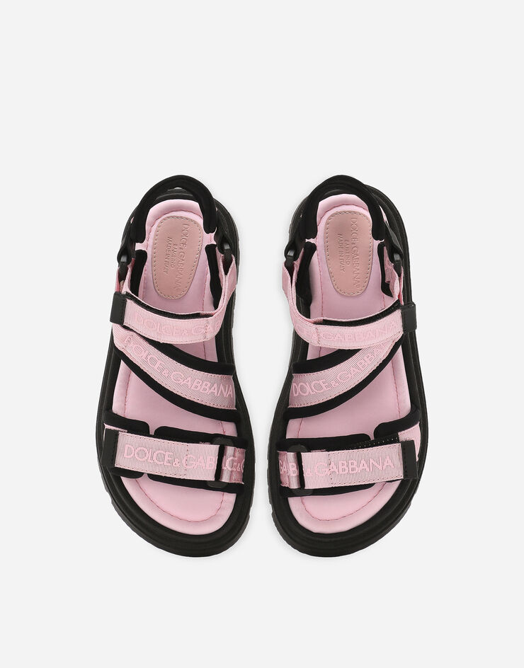 Dolce & Gabbana Sandalen aus Grosgrain Rosa DA5205AB028