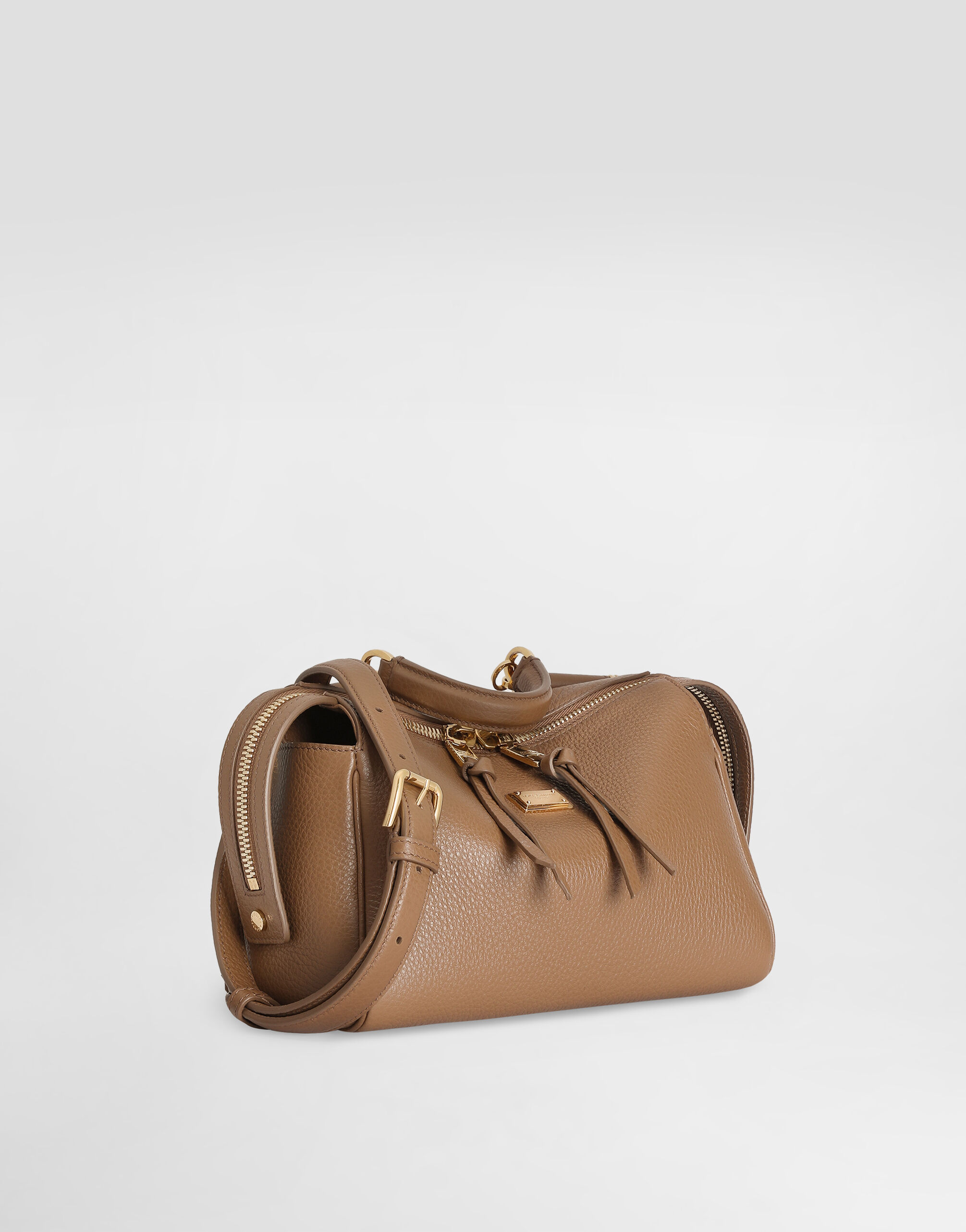 Vittoria handbag in calfskin in Brown for Women | Dolce&Gabbana®