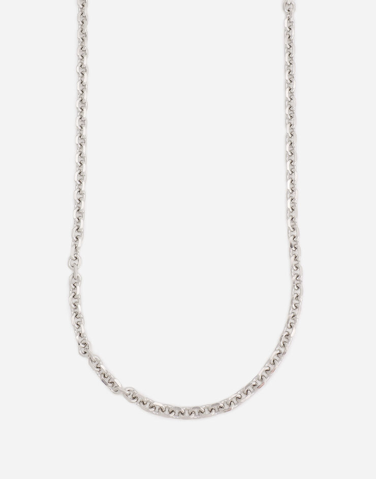 Dolce & Gabbana Multi-logo necklace with pearls Silver WNN7P7W1111
