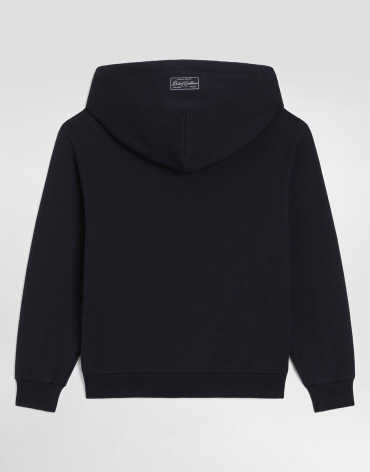 Dolce & Gabbana Cotton sweatshirt with bandana-print Dolce & Gabbana Cotton sweatshirt with bandana-print Blue L4JWNXG7P7I