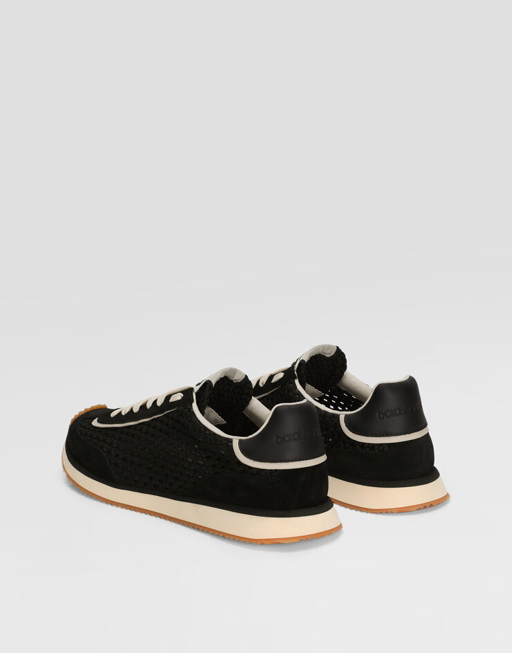 Dolce & Gabbana Mixed-material DG Cushion sneakers Black CS2298A6D45
