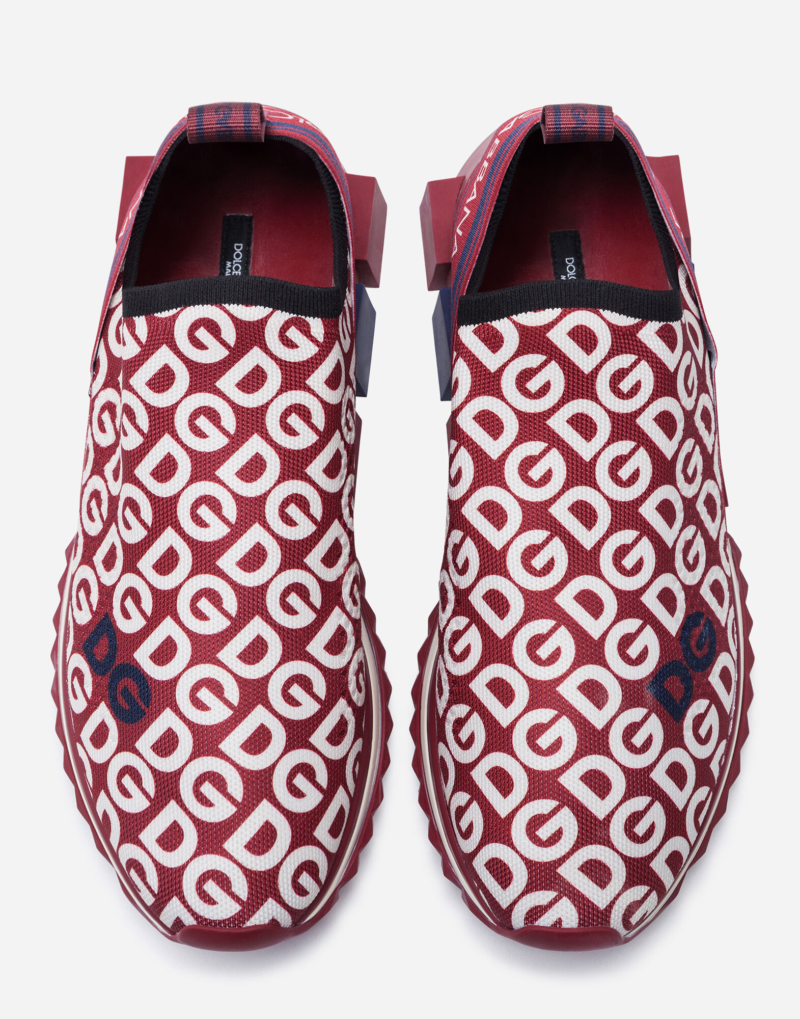 KNIT FABRIC SORRENTO SNEAKERS WITH DG MANIA PRINT