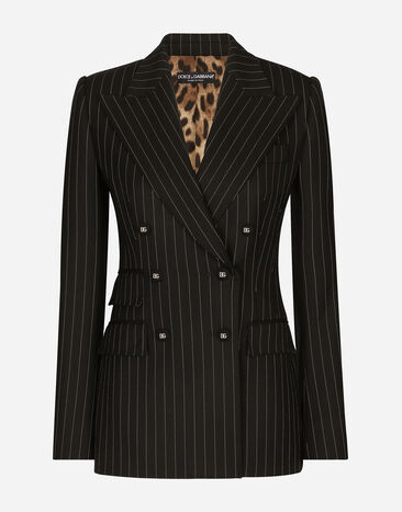 Dolce & Gabbana Pinstripe twill Turlington blazer Multicolor F29DPTFRBC0