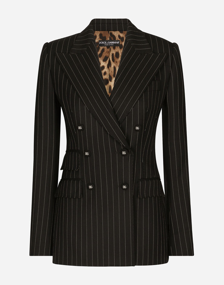Dolce & Gabbana Pinstripe twill Turlington blazer Multicolor F29DPTFRBC0