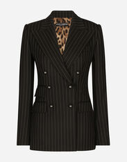 Dolce & Gabbana Pinstripe twill Turlington blazer Print F26Y3TIS1SL