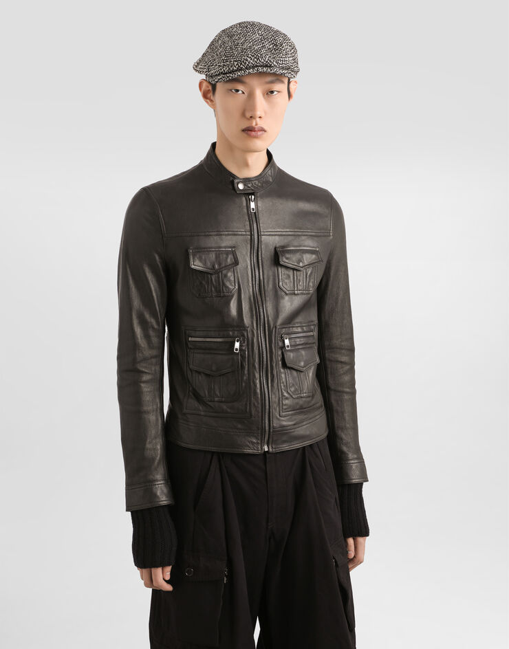 Dolce & Gabbana Leather jacket Black G9BGGLHULVS