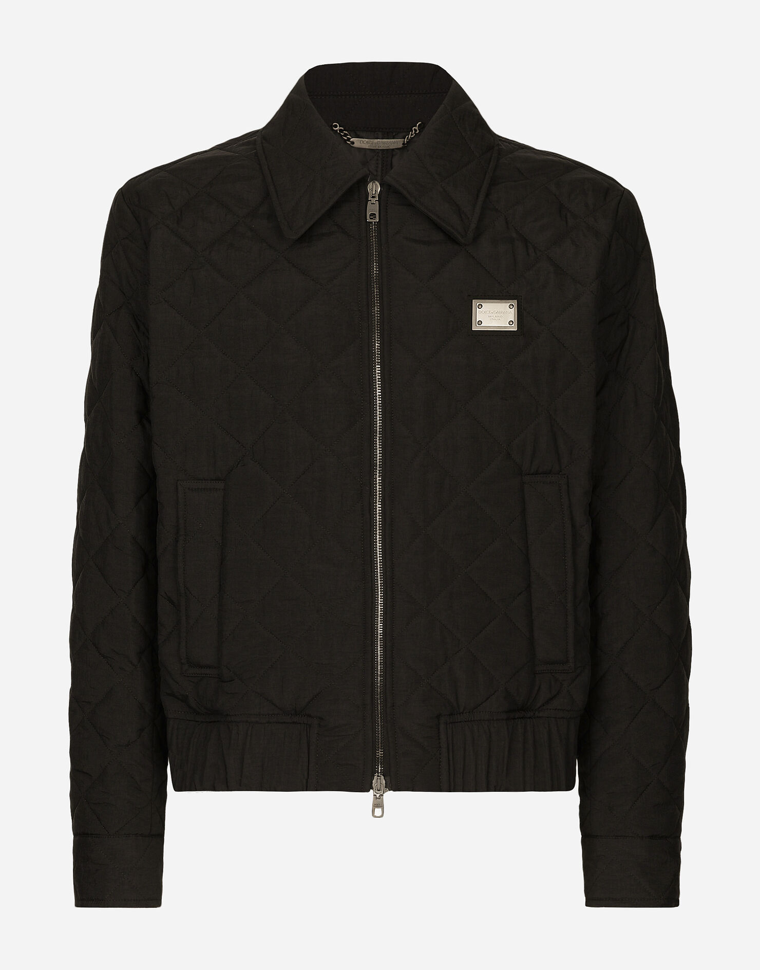 Dolce & Gabbana Black Polyester 2 Buttons Men Suit Jacket