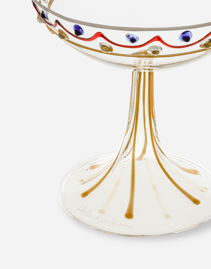 Dolce & Gabbana Champagne Glass Multicolor TCB027TCALV